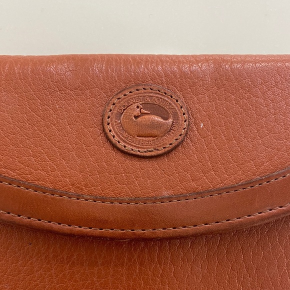 Brown Leather Wallet VINTAGE Dooney and bourse - Picture 2 of 16